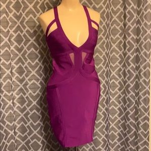 Bandage Magenta Dress